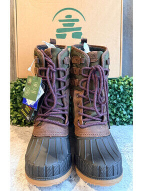 Kamik Women's Size 7 Brown Waterproof Insulated Leather Snow Winter Boots NWT